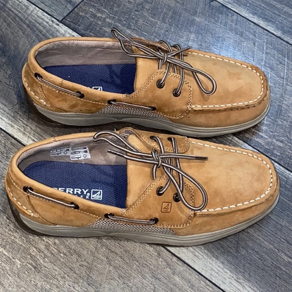 Authentic Sperry Top Sider men's designer leather boat shoes sz 7
